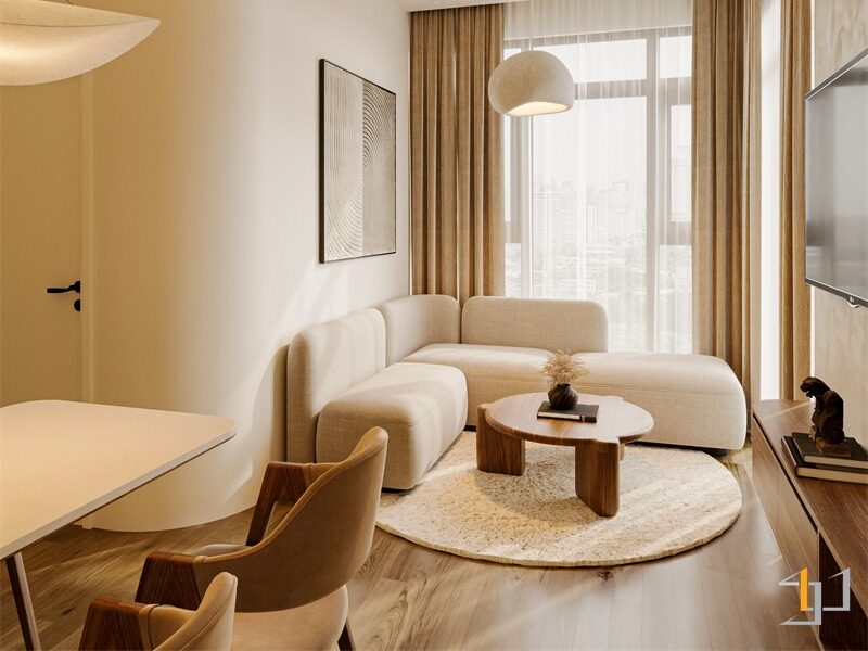 Nội Thất Nhà Phố Quận 12 2 Tầng Wabi Sabi