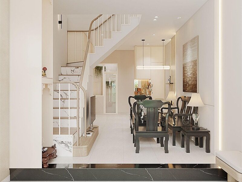 Nội Thất Nhà Phố Quận Gò Vấp 2 Tầng Hiện Đại