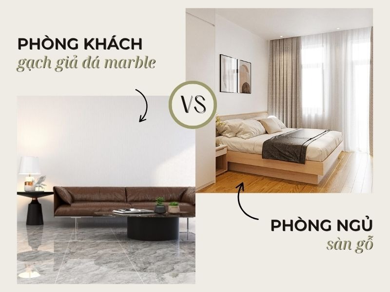 Linh hoạt lựa chọn vật liệu phù hợp với đặc tính từng khu vực giúp tối ưu chi phí