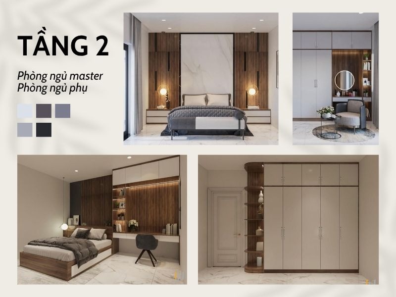 thiết kế nội thất nhà phố 6m mặt tiền phong cách hiện đại
