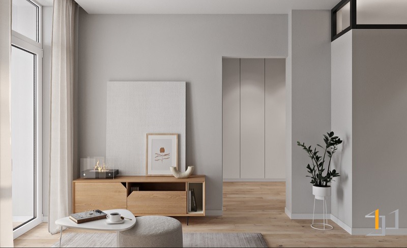 Mẫu nội thất nhà phố 30m2 1 trệt - Tinh gọn cho người độc thân