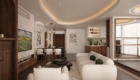 Tính liền mạch trong ngôn ngữ thiết kế chung trải dài trong toàn ngôi nhà thể hiện ở vị trí sofa phòng khách