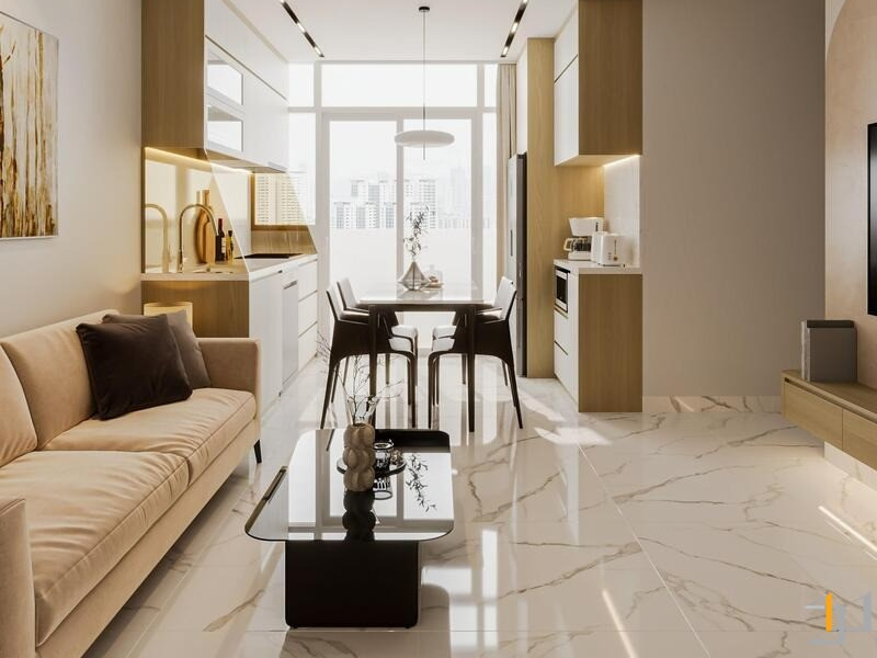 Căn hộ Hoàng Kim Thế Gia 2PN Modern