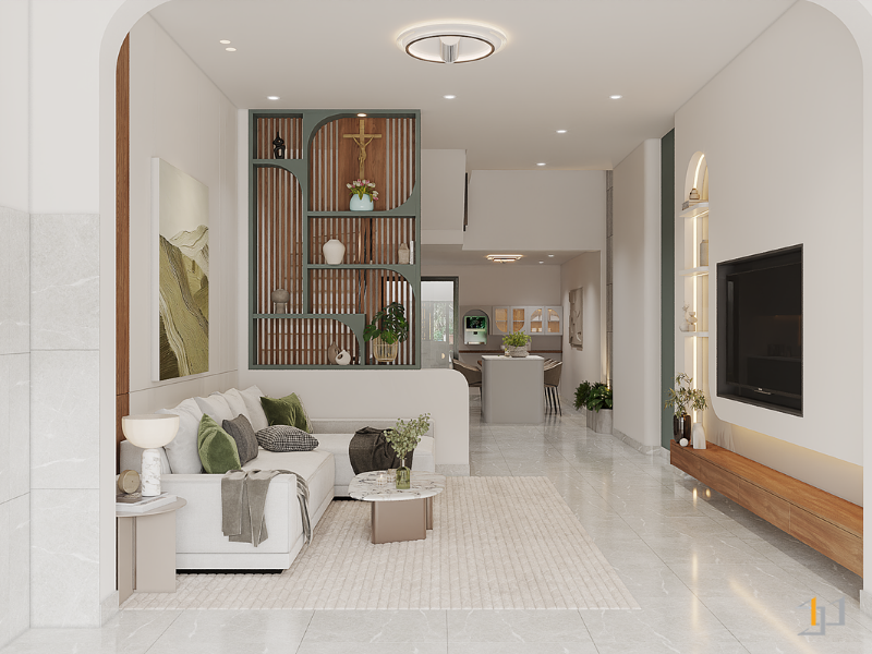 Nội thất nhà phố quận 12 3 tầng