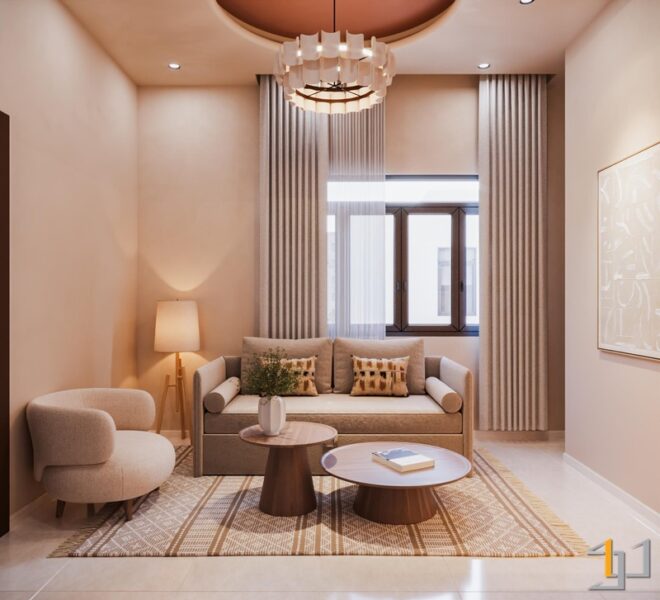 Thiết kế nội thất phòng khách nhà phố tân bình