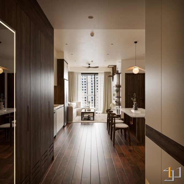 Thiết kế nội thất Modern Japandi tối ưu không gian sống tiện nghi và thẩm mỹ