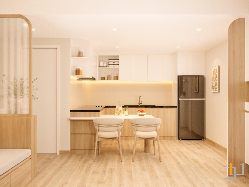 Tủ bếp Melamine - TB156 | Nội Thất S-housing