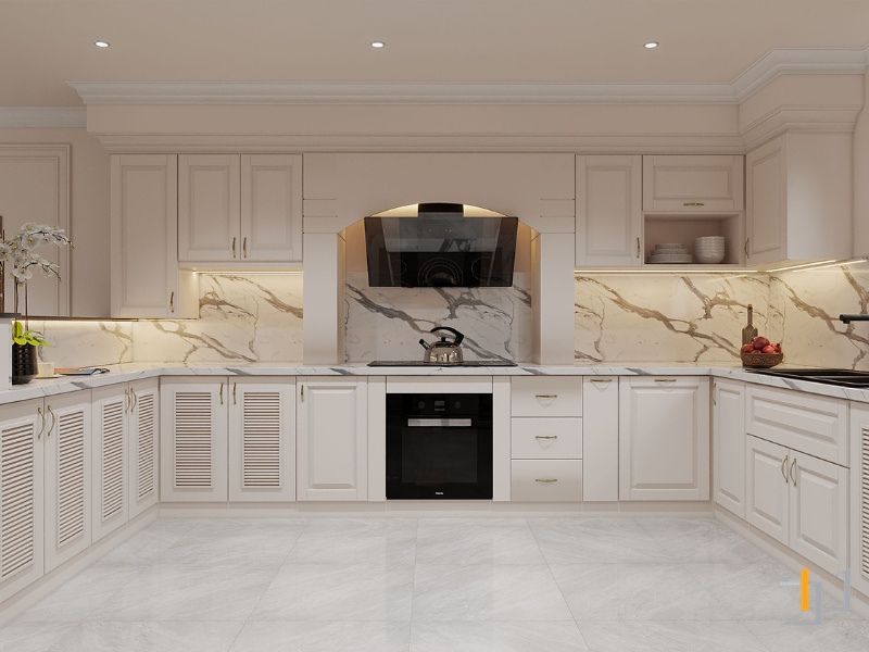 Tủ Bếp Sơn 2K - TB157 | Nội Thất S-housing