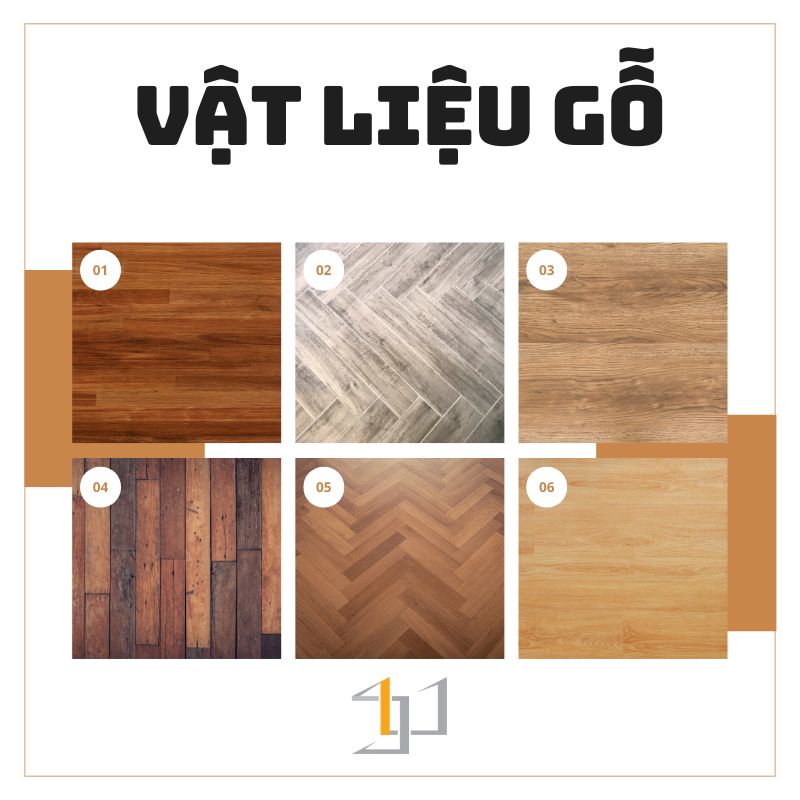 Vật liệu gỗ trong thiết kế nội thất