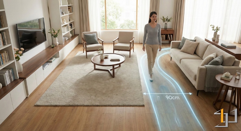 Một lối thông thoáng mang lại sự thoải mái