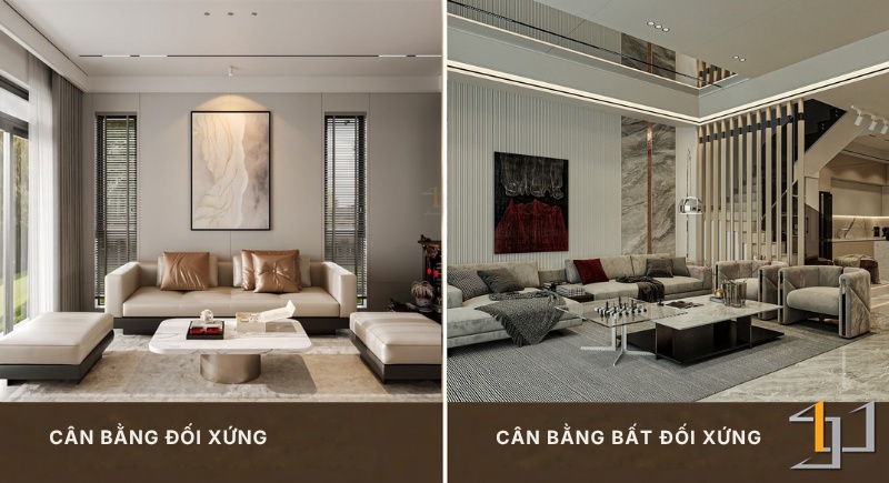 Cân bằng bất đối xứng là một kiểu cân bằng mang nhiều ý đồ nghệ thuật