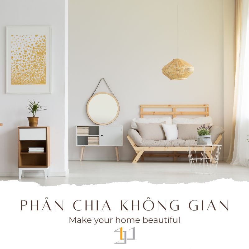 Phân chia không gian nội thất hiệu quả
