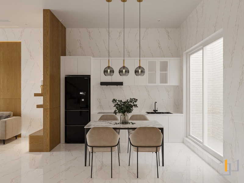 Tủ bếp Melamine - TB159 | Nội Thất S.housing