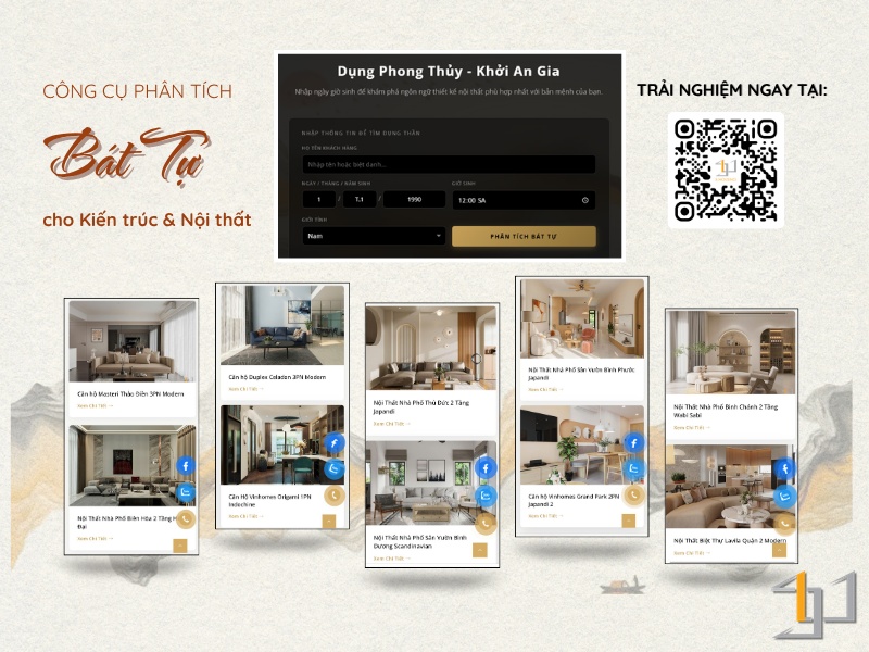 Công cụ phân tích Bát Tự dành cho nội thất bởi S.Housing