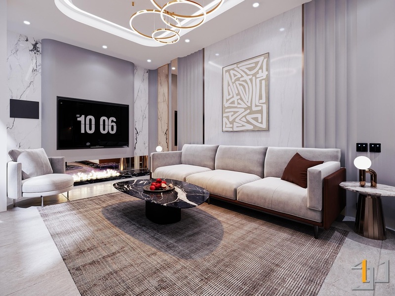 Thumbnail nội thất nhà phố Tân Bình 3 tầng hiện đại