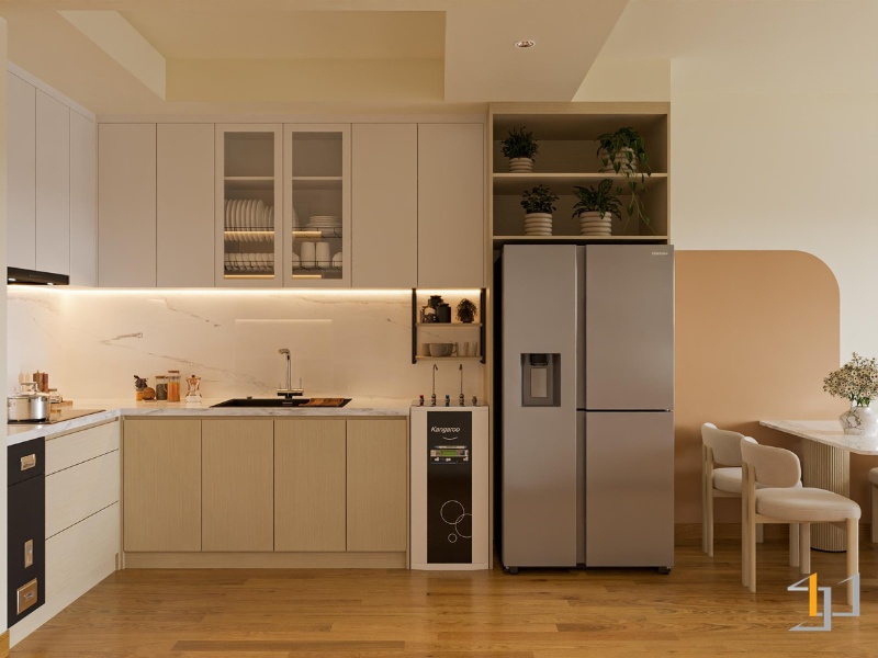 Tủ bếp Melamine - TB165 | Nội Thất S.Housing
