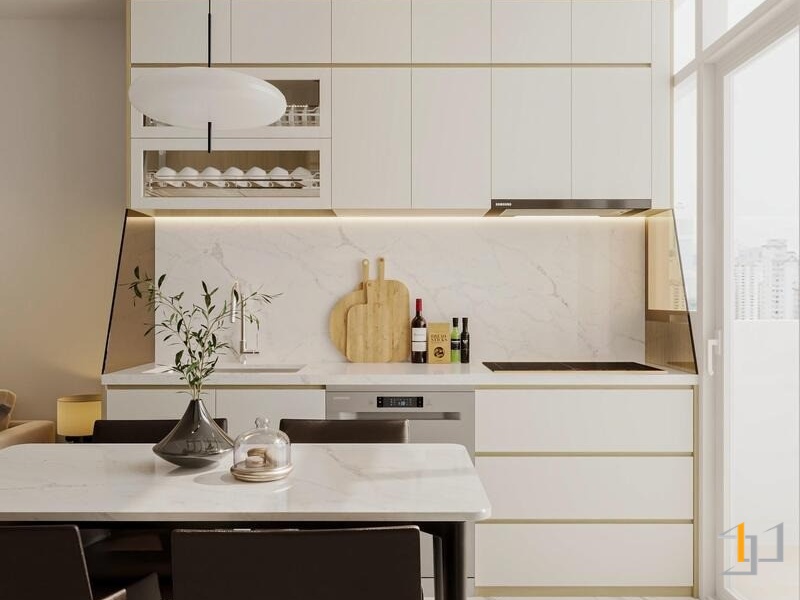 Tủ bếp Melamine - TB179 | Nội Thất S.Housing