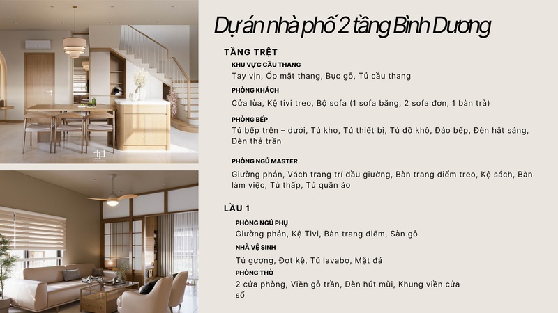 Bìa dự án nhà phố Bình Dương 2 Tầng Japandi
